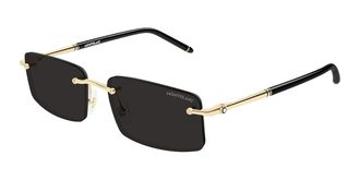Montblanc MB0443S 001 Mens Sunglasses Gold Size 56