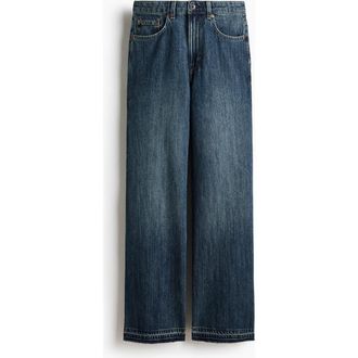 H&M Wide High Jeans in Denim Blue at Nordstrom, Size 10