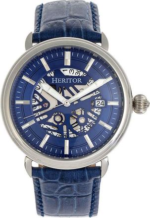 Heritor Mattias Automatic Blue Dial Mens Watch HR8403