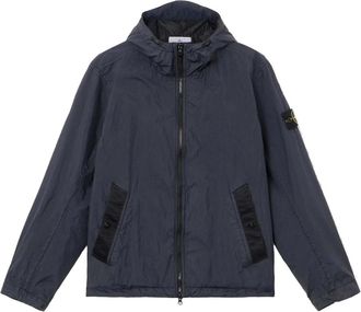 Stone Island Jassen, Heren, Blauw, S, Polyamide Jacket