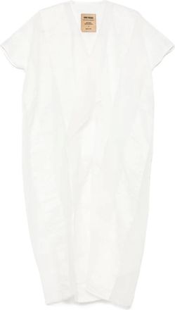 Uma Wang Abito midi Addy - Bianco