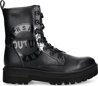 Versace Jeans Couture Stivaletto Syrius Lacci - Heren - Veterlaarzen - Zwart - 40 EU - Leer - Schoenen