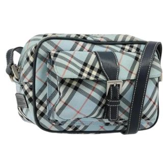 Burberry Pre-owned Cross Body Bags, female, Blue, Size: ONE SIZE Pre-owned Vintage Nylon Shoulder Bag