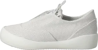 And&igrave;a Fora Womens Leather Mesh Slip On Sneaker In White