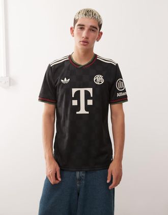 adidas adidas - Football FC Bayern Munich 25/26 - Terza maglia bianca e nera-Nero