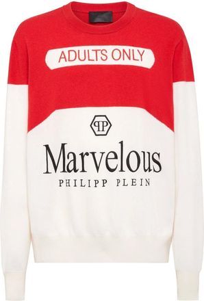 Philipp Plein Truien & Vesten, Heren, Veelkleurig, L, Kasjmier, Marvelous Pullover Ronde Hals