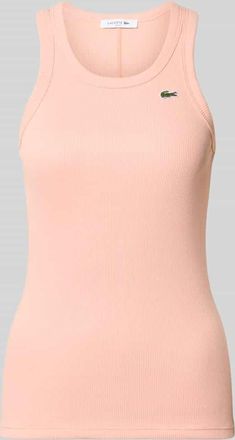 Lacoste Sport Slim Fit Tank Top aus reiner Baumwolle in Apricot, Gr&ouml;&szlig;e 34