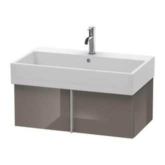 Duravit Mueble De Pared Duravit Vero Air 78,4 X 43,1 Cm, 1 Extra&iacute;ble, Para Vero Air 235080, Color (frente/cuerpo): Laca De Color Gris Franela De Alto Brillo -
