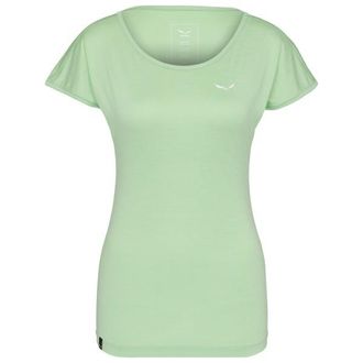Salewa Puez Melange Dry S/S Tee T-Shirt f&uuml;r Damen | gr&uuml;n
