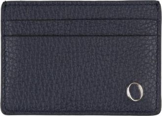 Orciani Leren Kaarthouder Portemonnee - Heren - Portefeuilles - Blauw - ONE Size - Leer - Accessoires
