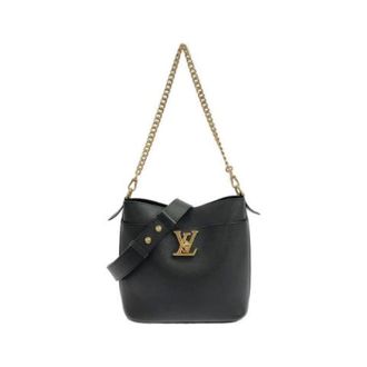 Louis Vuitton Pre-owned Lock & Walk Calf Shoulder Bag - Dames - Pre-owned - Zwart - Maat: ONE Size Leer