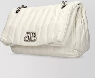 Balenciaga monaco leather clutch bag