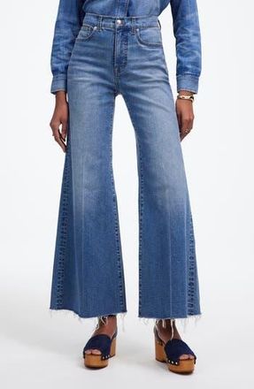Madewell Flared Wide Leg Crop Jeans in Oneida Wash at Nordstrom Rack, Size 29