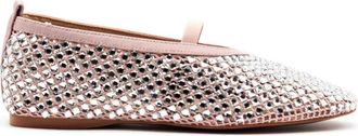 Twentyfourhaitch S0114Rosaargento Mesh Ballerinas - Dames - Ballerinas - Roze - 35 EU - Schoenen