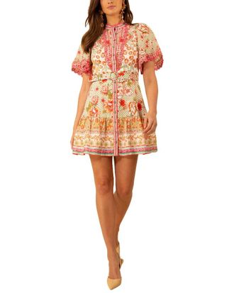 Hale Bob Maggie Linen Short Dress