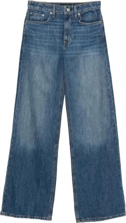 Lauren Ralph Lauren Shorts denim a vita alta - Blu