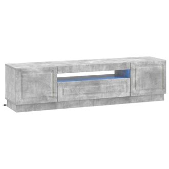 vidaXL Mueble De Tv Led Gris Hormig&oacute;n Madera De Ingenier&iacute;a Vidaxl