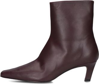 Toral Shoes Schoenen, Dames, Paars, 39 EU, Leer, Paarse enkellaarsjes voor stijlvolle vrouwen