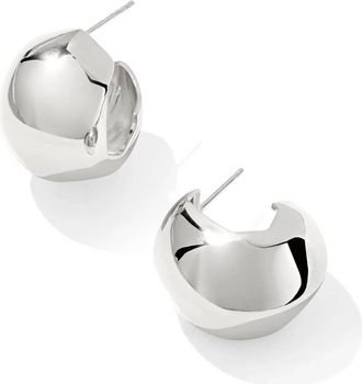 Kendra Scott Womens Kaitlin Hoop Earrings In Silver