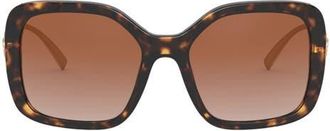 Versace 53mm Square Sunglasses in Havana at Nordstrom