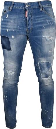 Dsquared2 Cool Guy Jeans - Heren - Slim Fit Jeans - Blauw - XS - Katoen - Jeans