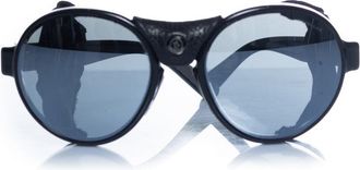 Moncler round aviator with mirrored lenses