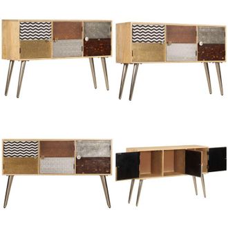 vidaXL Credenza 120x30x75 cm Legno Massello di Mango - Credenza moderna - Credenza in legno massello
