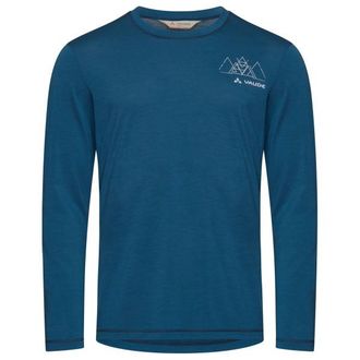 Vaude Monviso Wool L/S T-Shirt II Merinounterw&auml;sche f&uuml;r Herren | blau