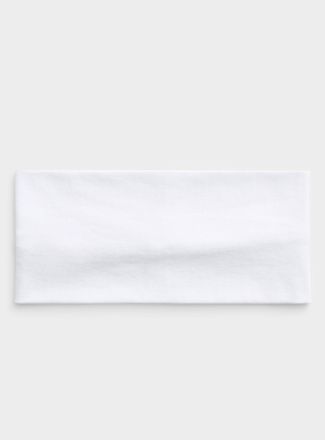 Simons Womens Wide solid jersey headband
