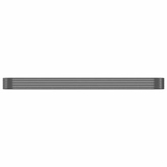Berkfield Home Garden Raised Bed Powder-coated Steel 507x100x36 cm Anthracite in Charcoal | Size: 507 x 100 x 36 cm