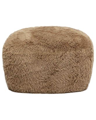 TOV Furniture Britt Vegan Shearling Ottoman