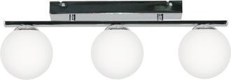 OEM L&aacute;mpara De Techo, Cromada, Pantalla De Cristal, Esf&eacute;rica, Led, E14, Color Bosque, 13-492