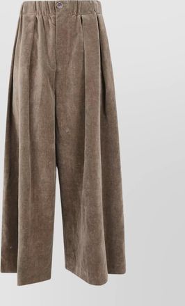 Uma Wang wide leg trousers button detail
