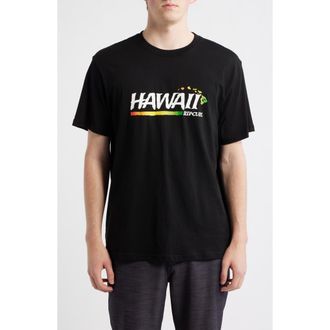 Rip Curl Hawaii Gritty Cotton Graphic T-Shirt in Black at Nordstrom, Size Medium