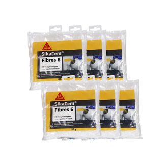 Sika Lote De 6 Fibras Microsint&eacute;ticas Sika Sika Cem - Para Hormig&oacute;n Y Mortero - Fibra 6 - 150 G