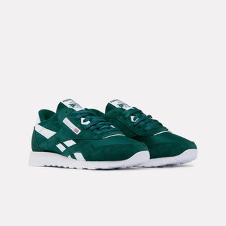 Reebok Classic Trainingsschuh REEBOK CLASSIC CLASSIC NYLON, Gr. 36,5, metalgr&uuml;n, ftwrwei&szlig;, metalgr&uuml;n, Leder, Synthetik, Textil, Schuhe Trainingsschuh