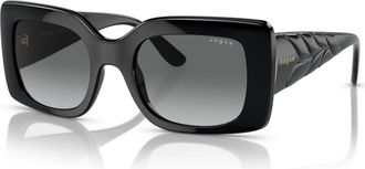 Vogue Eyewear Acetate Zonnebril - Dames - Zonnebrillen - Zwart - 52 MM - Accessoires