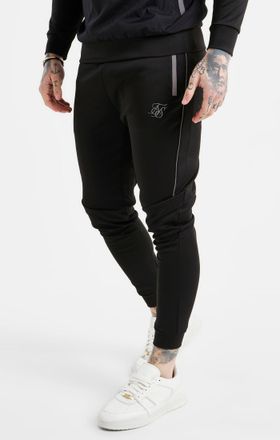 Siksilk Jogger Negro con Paneles S