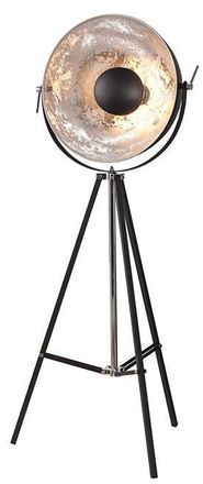 Global Interiors Flexible Stehlampe Studio &oslash; 55 x 160 cm - Schwarz/Silber