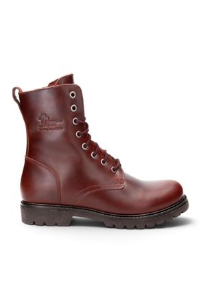 Panama Jack Panama Jack Womens Burgundy Waterproof Leather Warm Lace-Up Boots - Frisia-B45