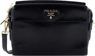 Prada Esplanade Crossbody Bag Vernice Saffiano with City Calf Small shoulder bag - Zwart