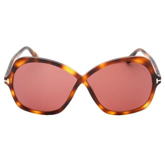Tom Ford Dark Havana Frame Violet Lens Zonnebril
