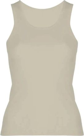 Wardrobe.NYC Ribbed Tank - Dames - Tops zonder mouwen - Grijs - M - Tops