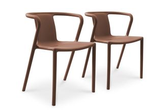 DCB Garden Lote 2 sillones de jard&iacute;n apilables de polipropileno