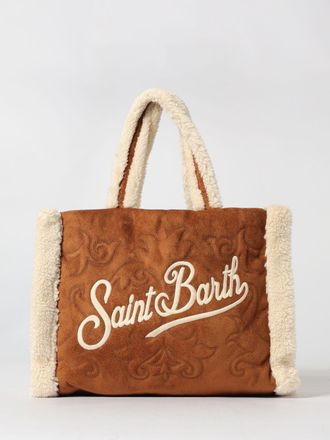 MC2 Saint Barth Borsa Vanity Mc2 Saint Barth in camoscio sintetico con cuciture a filo e pile