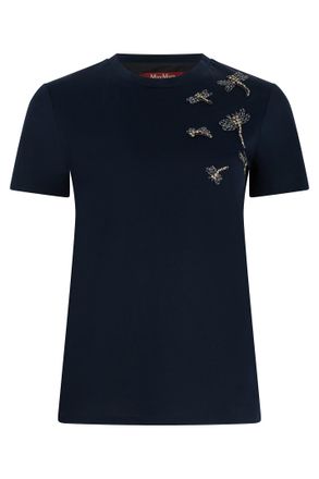 Max Mara Pontile Cotton Crew-neck T-shirt