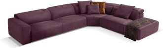 Egoitaliano Ecksofa »Beverly, extravangantes Designsofa mit erstklassigem Sitzkomfort« wahlweise mit elektrischer Relaxfunktion, Kopfteilverstellung
