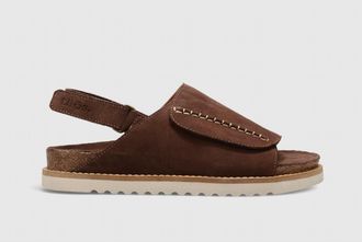 Taos Womens Abstract Sandal In Chocolate Brown