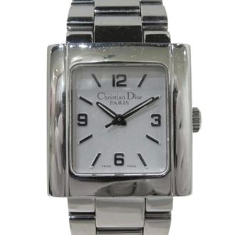 Dior Pre-owned Watches, female, Gray, Size: ONE SIZE Pre-owned Riva Stainless Steel Watch