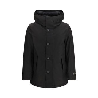 Woolrich Black Goose Down Mens Parka